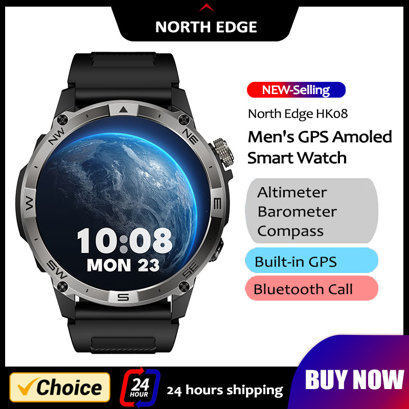 Altimeter Compass Watch - NORTH EDGE 남성용 GPS 스포츠 스마트