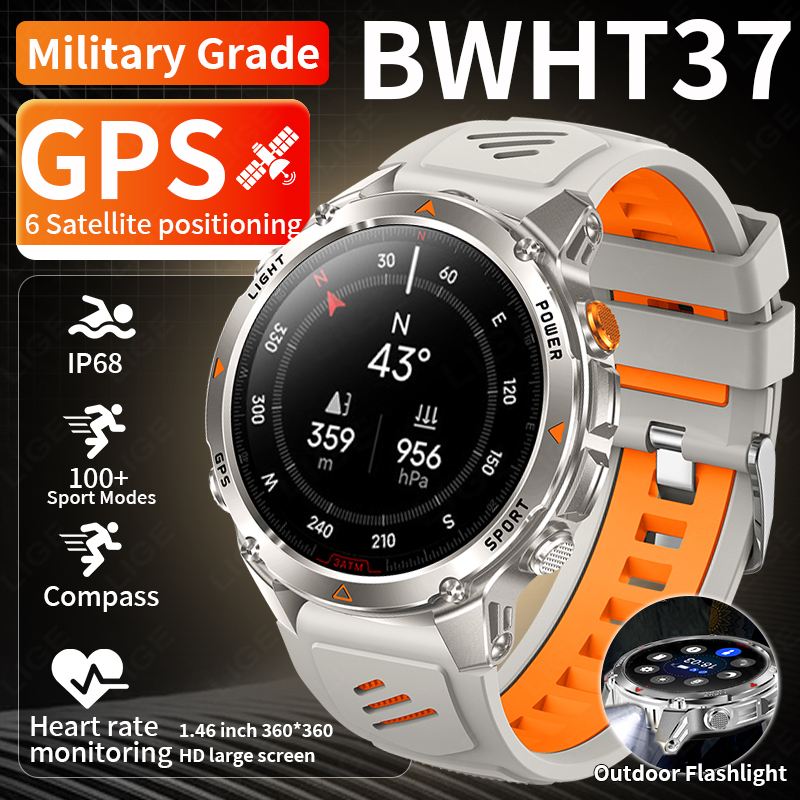 Watch Smart Smartwatch - LIGE 러기드 GPS 트랙 스마트워치 남성용
