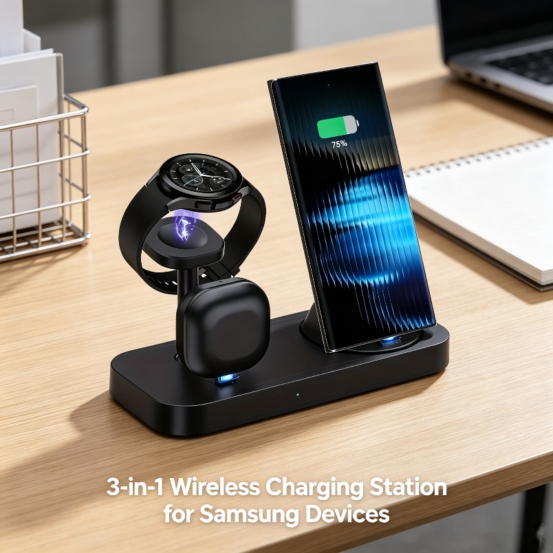 Watches Smartwatch Samsung - 3 in 1 무선 충전기 듀얼