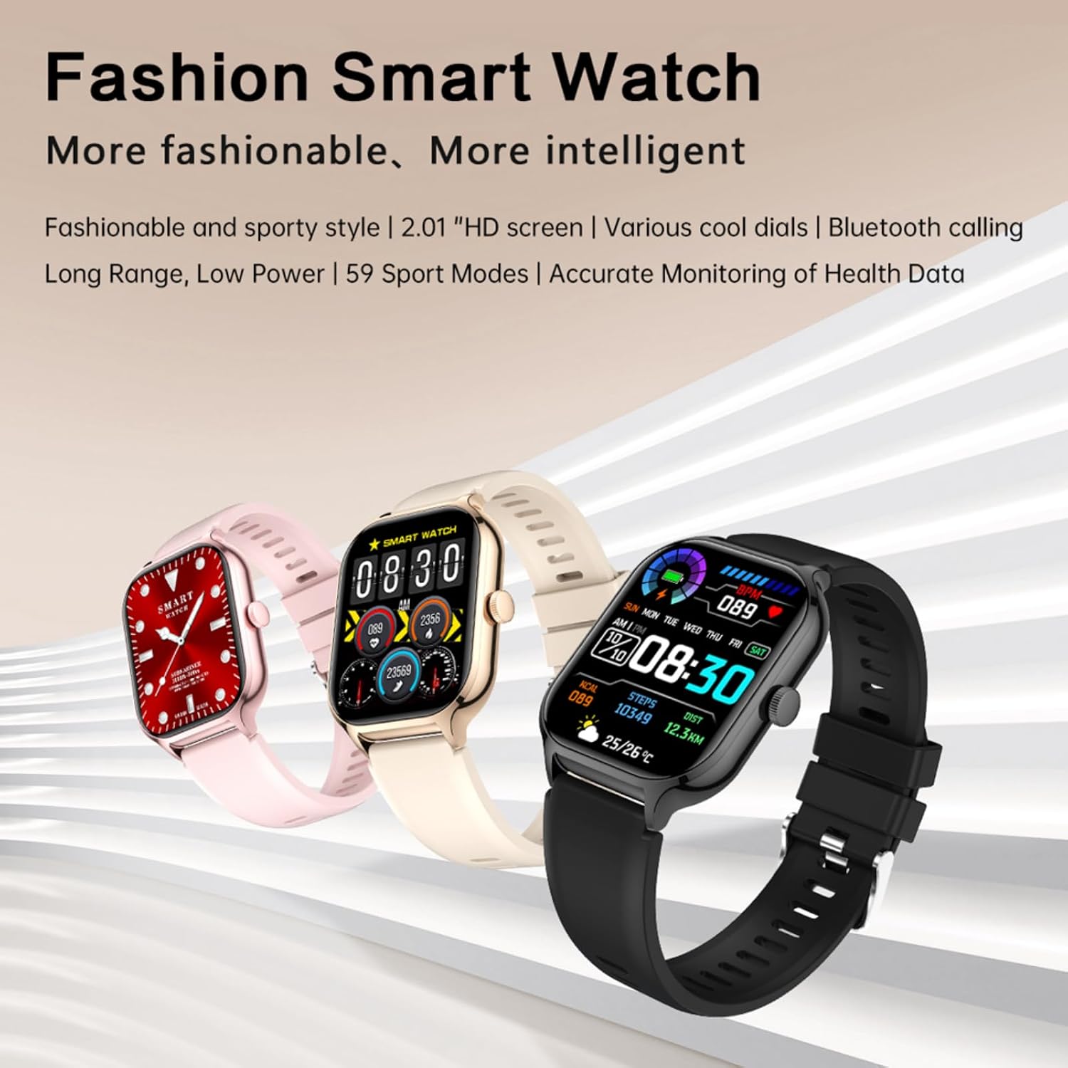 Watch 7 Smartwatch Iphone - HD 터치스크린, 무선 통화, 알람, 멀티