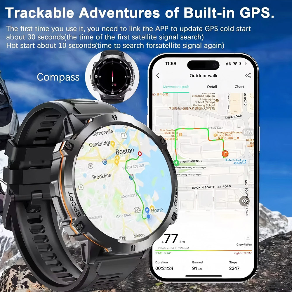 2026년 새롭게 업그레이드된 GPS 군용 스포츠 스마 - Altimeter Compass Watch 리뷰 및 가격