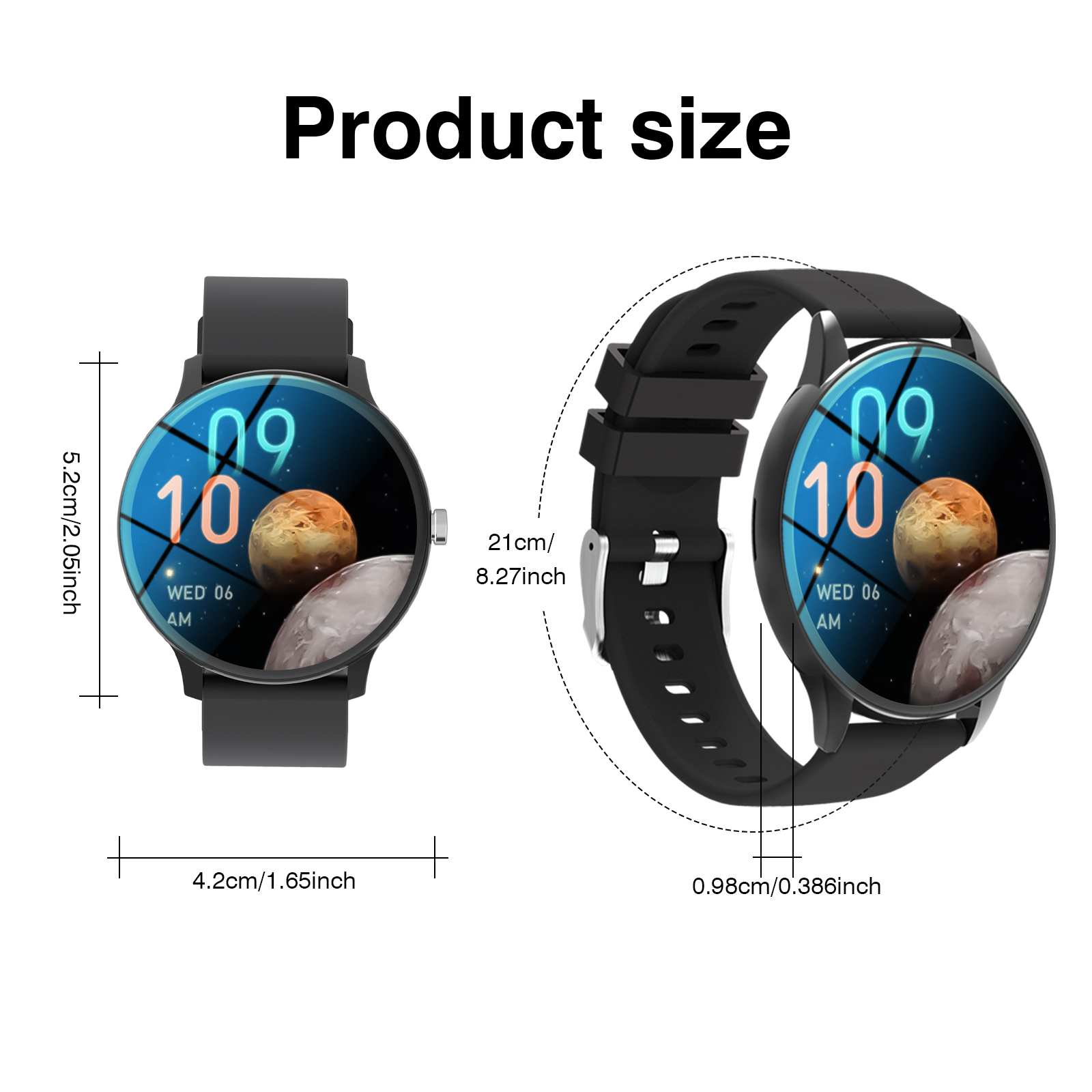 1.65인치 풀스크린 터치 스포츠 스마트워치, 무선 통 - Watch 7 Smartwatch Iphone 리뷰 및 가격
