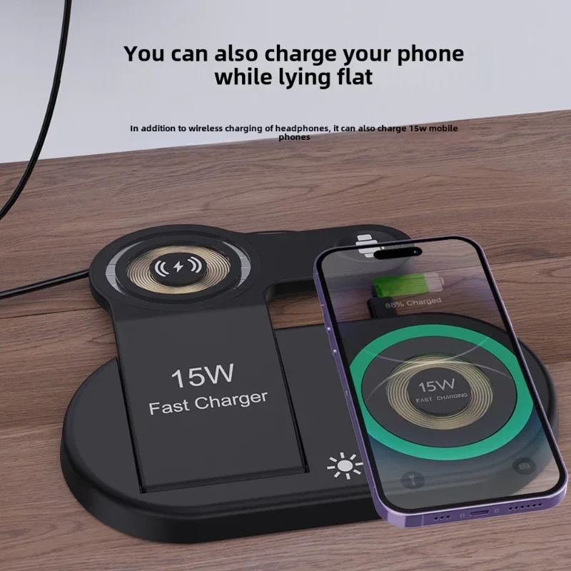 15W 고속 무선 충전 스탠드 3 in 1 접이식 충전 - Watch 7 Smartwatch Iphone 리뷰 및 가격