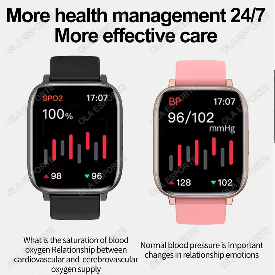 남녀 스마트워치 HD 화면 무선 통화 알림 스마트워치  - Smartwatch Health Watches For Women 리뷰 및 가격