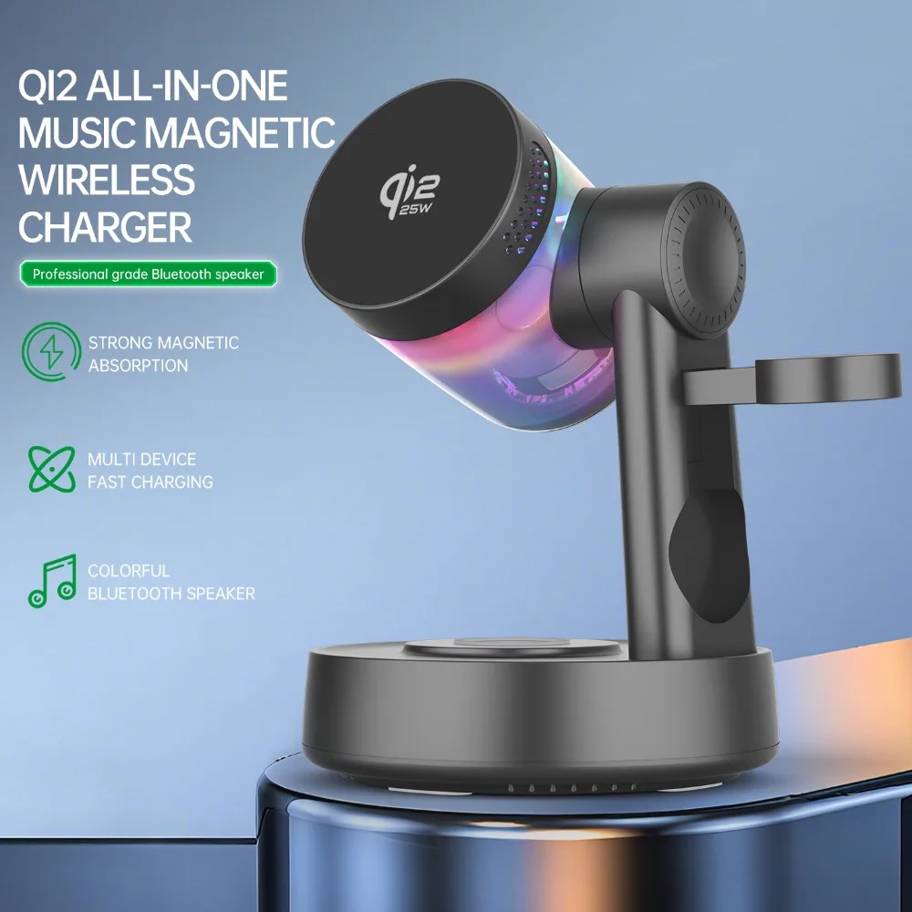 Qi2 25W RGB 라이트 마그네틱 무선 충전기 아이 - Watches Smartwatch Samsung 리뷰 및 가격