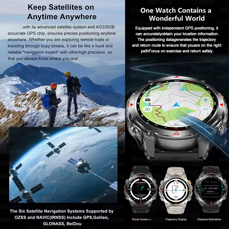 2025 신형 아웃도어 밀리터리 스마트워치 남성용 1. - Altimeter Compass Watch 리뷰 및 가격