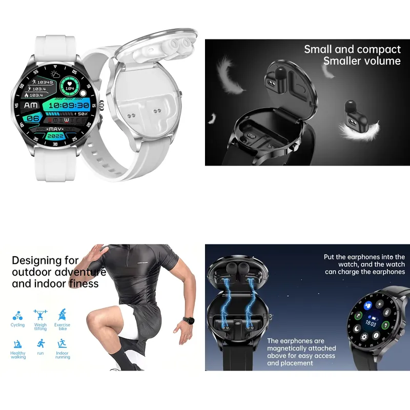 OEM AMOLED 1.43인치 스마트워치와 무선 이어 - Watch Smart Smartwatch 리뷰 및 가격