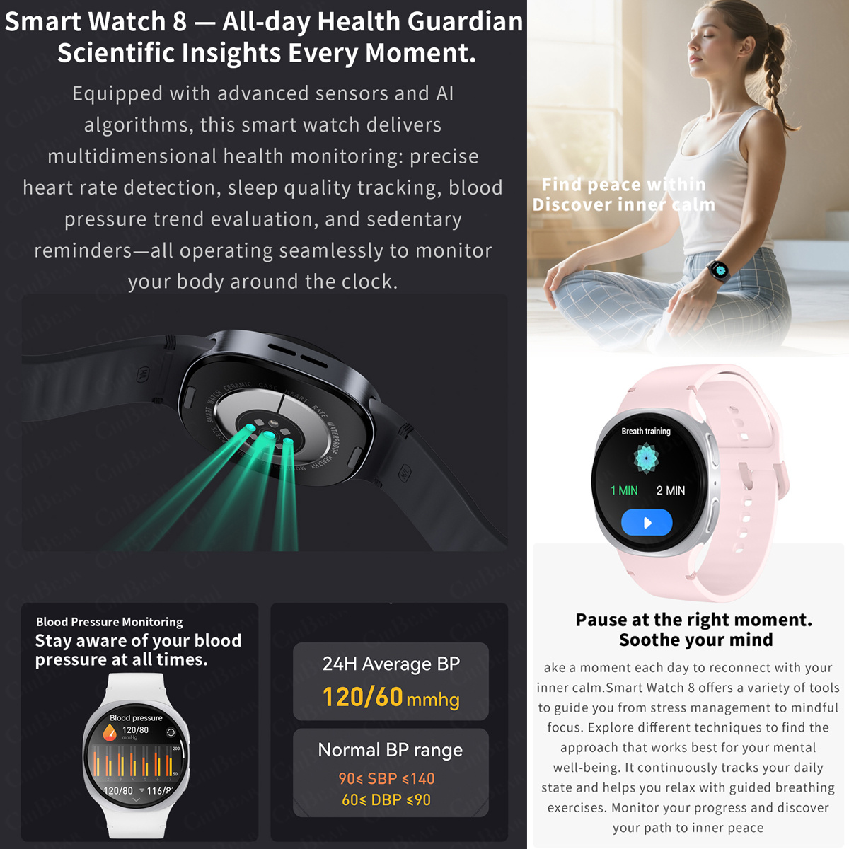 2026년 신형 시계 8 미니 GPS 트랙 스마트워치  - Smartwatch Sports Watches For Women 리뷰 및 가격