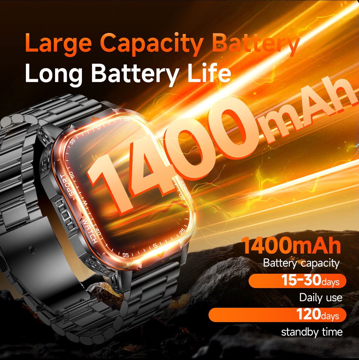 2026년 신형 1400mAh 초대용량 배터리 스마트워 - French Connection Watches Smartwatch App 리뷰 및 가격
