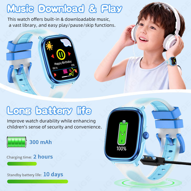 LIGE 키즈 소녀 소년 선물 스마트 시계 피트니스 트 - French Connection Watches Smartwatch App 리뷰 및 가격