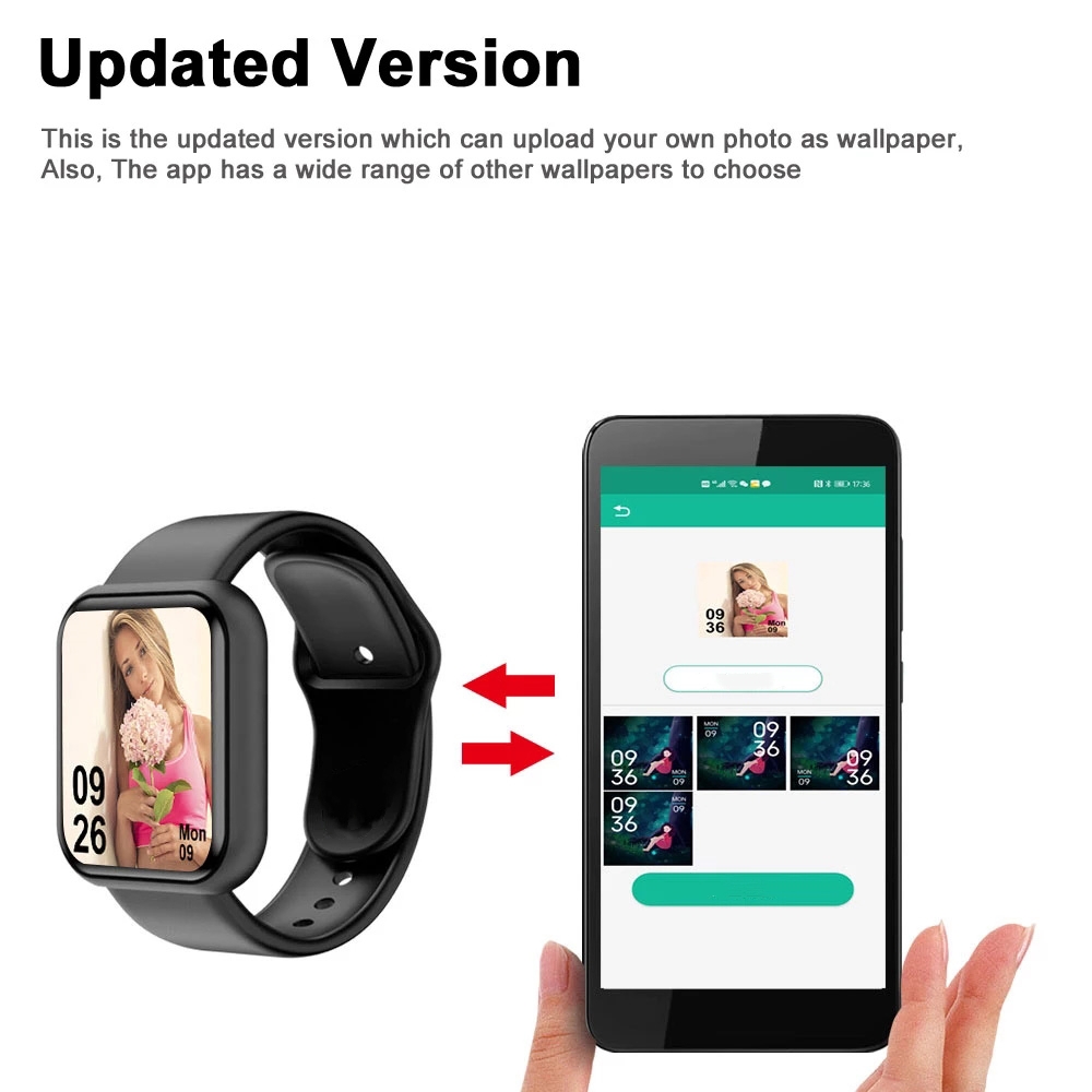 스마트 워치 남녀공용 스포츠 모드 음악 제어 칼로리 거 - Smartwatch Watches For Girls 리뷰 및 가격