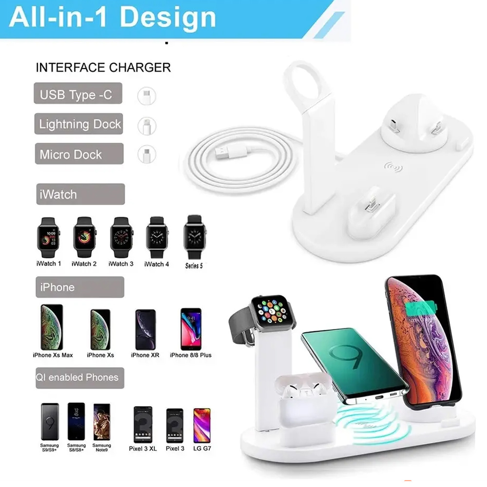30W 7 in 1 무선 충전 스탠드 패드 (아이폰 1 - Watch 7 Smartwatch Iphone 리뷰 및 가격