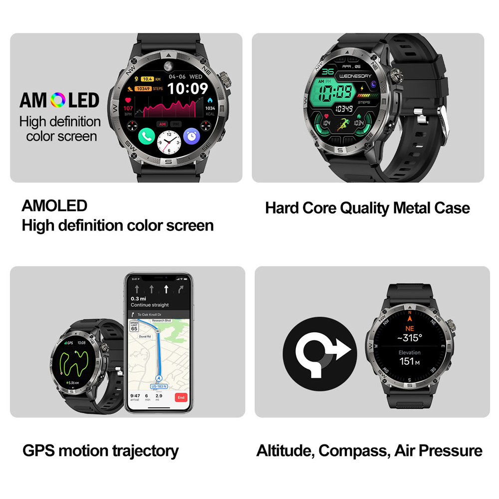 NORTH EDGE 남성용 GPS 스포츠 스마트 워치, - Altimeter Compass Watch 리뷰 및 가격