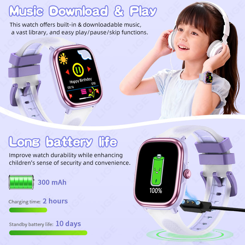 LIGE 키즈 소녀 소년 선물 스마트 시계 피트니스 트 - French Connection Watches Smartwatch App 리뷰 및 가격