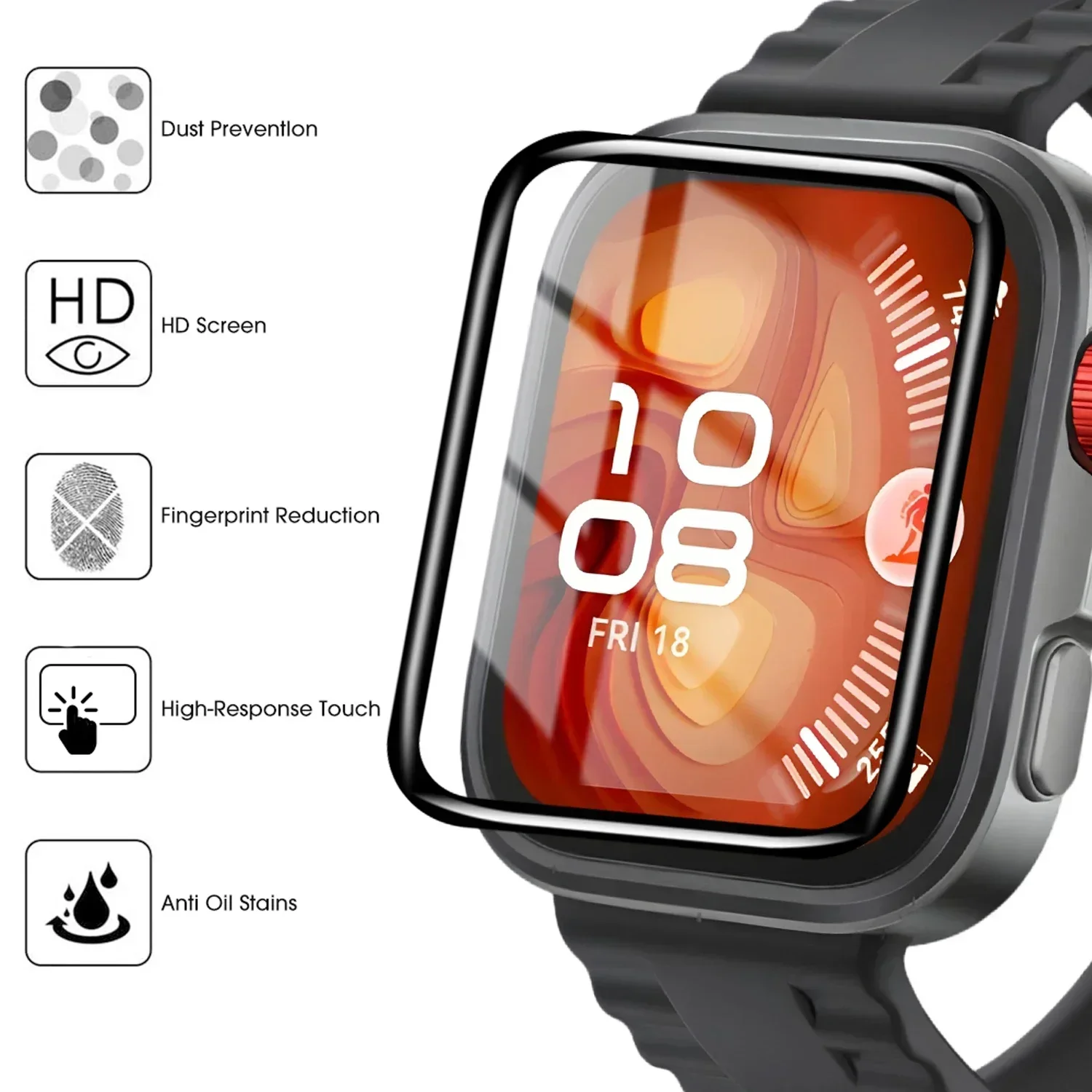 화웨이 워치핏 3, 4 스마트워치용 9D 곡면 필름 1 - Smartwatch Watch Huawei 리뷰 및 가격