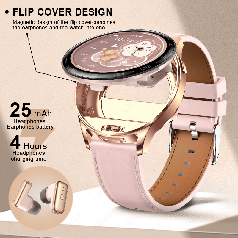 2 In 1 TWS 헤드셋 스마트 워치 여성 1.39  - Smartwatch Noise Watches For Women 리뷰 및 가격