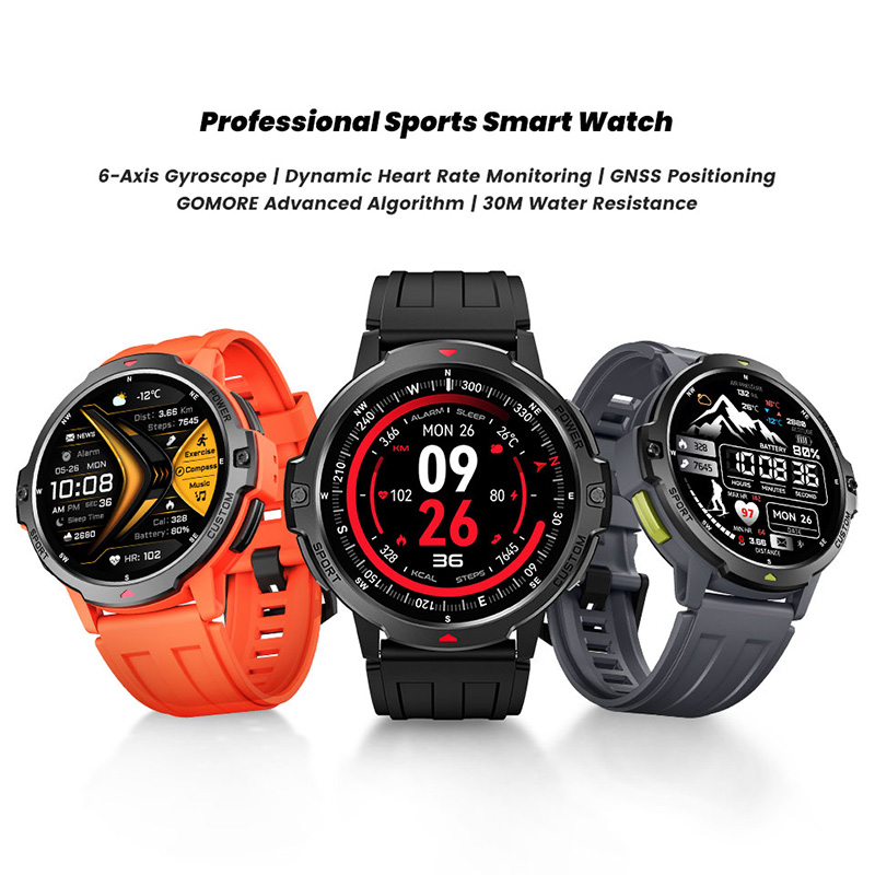 새로운 6축 자이로스코프 군용 GPS 스마트워치 3AT - Smartwatch Timex Watches For Men 리뷰 및 가격