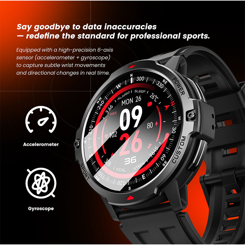 새로운 6축 자이로스코프 군용 GPS 스마트워치 3AT - Smartwatch Timex Watches For Men 리뷰 및 가격