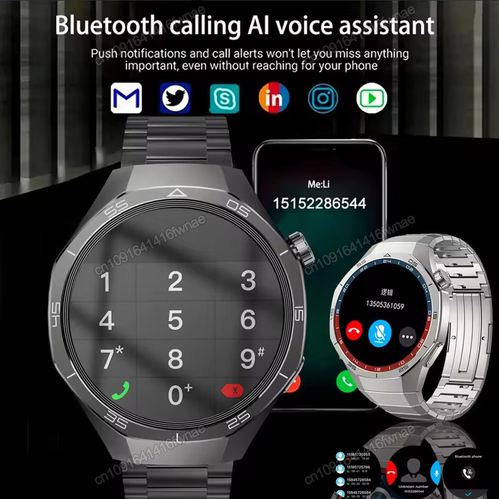 뉴 워치 5 프로 스마트워치 1.53인치 AMOLED  - Smartwatch Sports Watches For Women 리뷰 및 가격