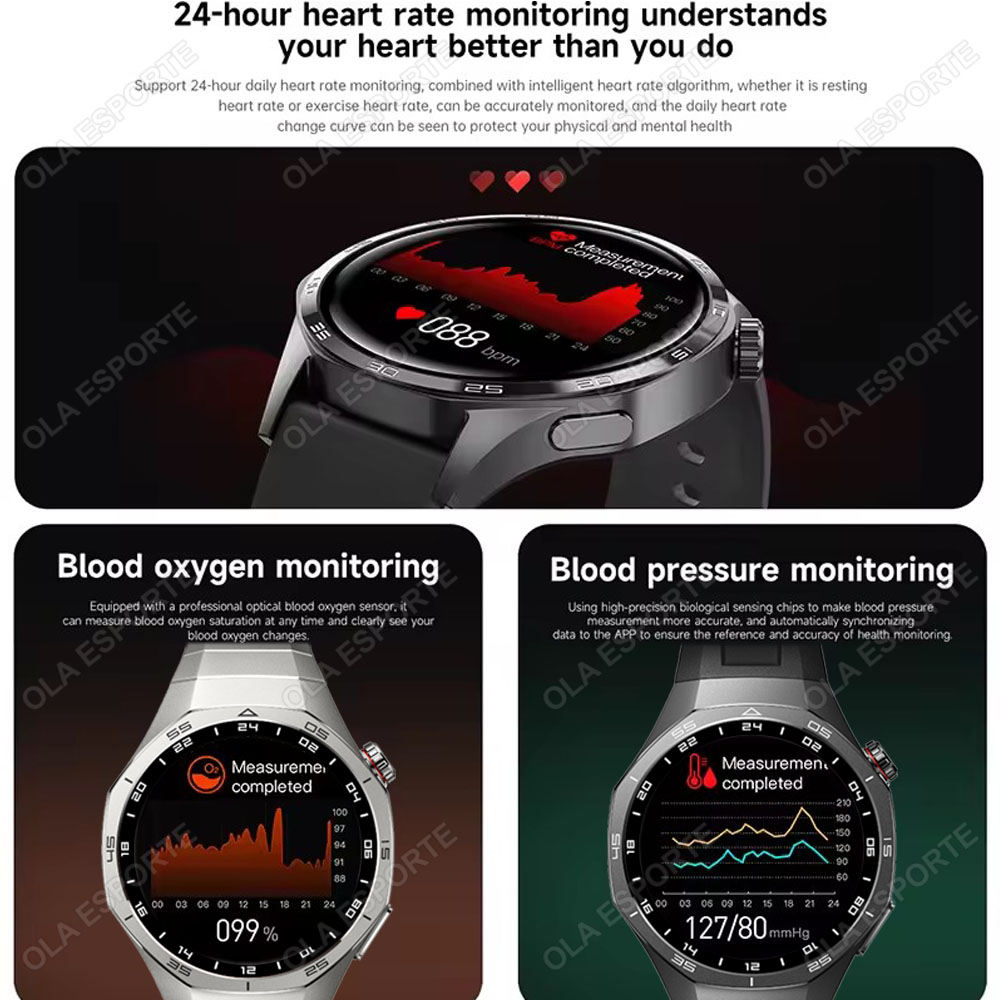 뉴 워치 5 프로 스마트워치 1.53인치 AMOLED  - Smartwatch Sports Watches For Women 리뷰 및 가격