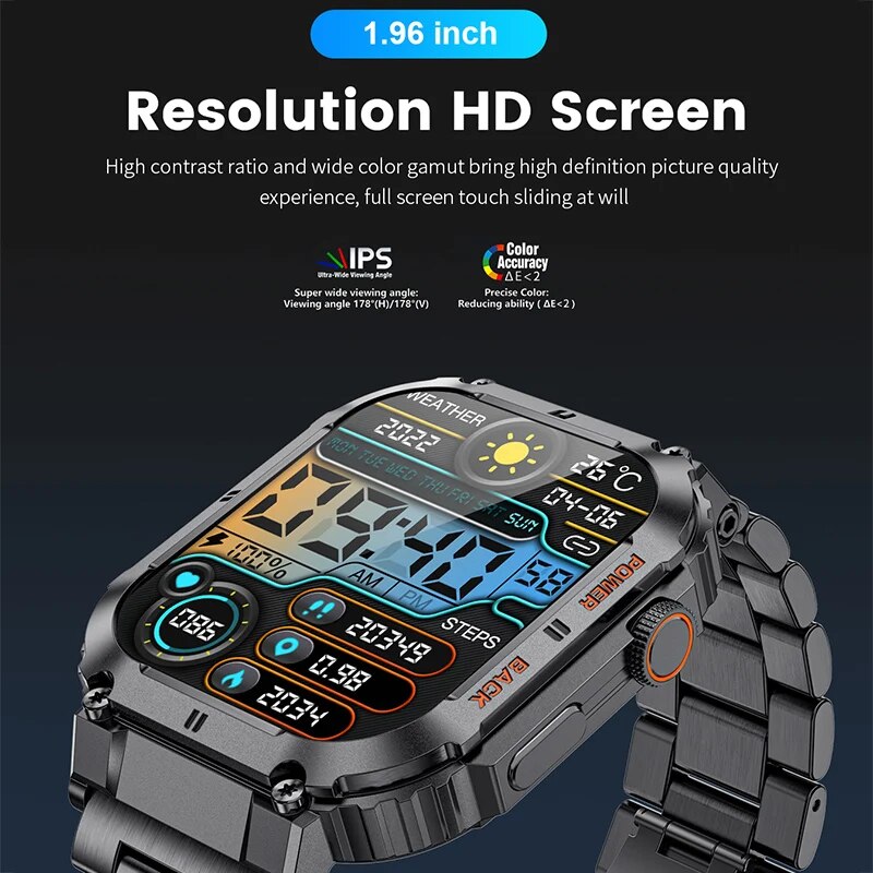 LIGE 남성용 야외 스포츠 피트니스 스마트워치, 블루 - Smartwatch Watches For Men Digital 리뷰 및 가격