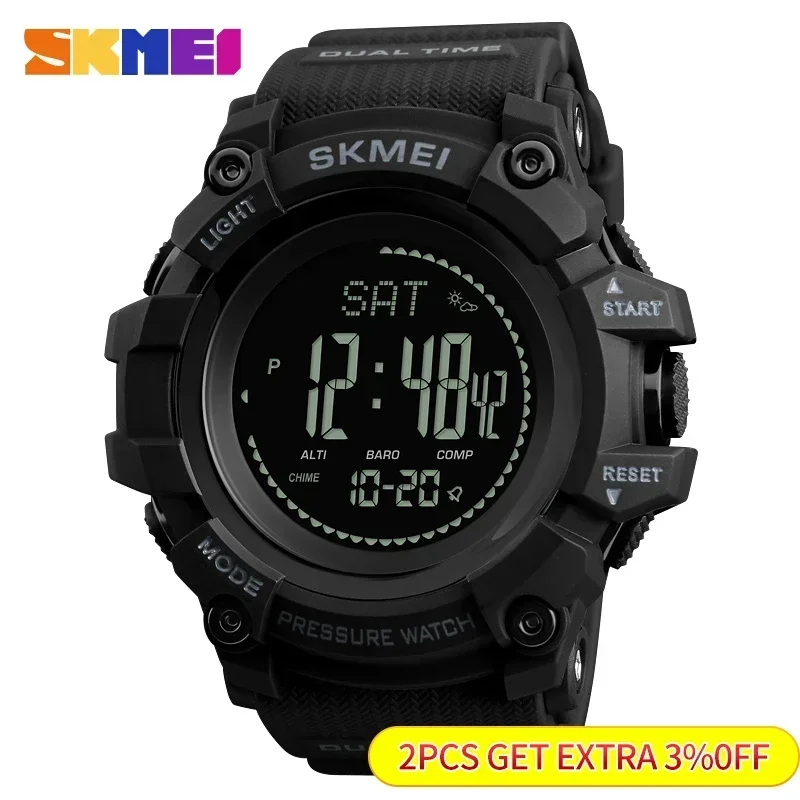 SKMEI 1358 고도계 날씨 추적기 방수 reloj - Altimeter Compass Watch 리뷰 및 가격