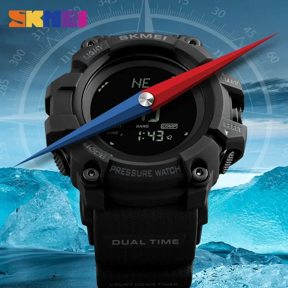 SKMEI 1358 고도계 날씨 추적기 방수 reloj - Altimeter Compass Watch 리뷰 및 가격