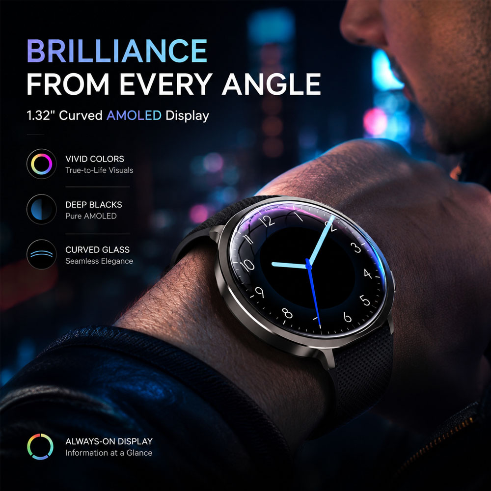 새로운 M301 스마트워치, 라운드 AMOLED 곡면  - Smartwatch Health Watches For Women 리뷰 및 가격