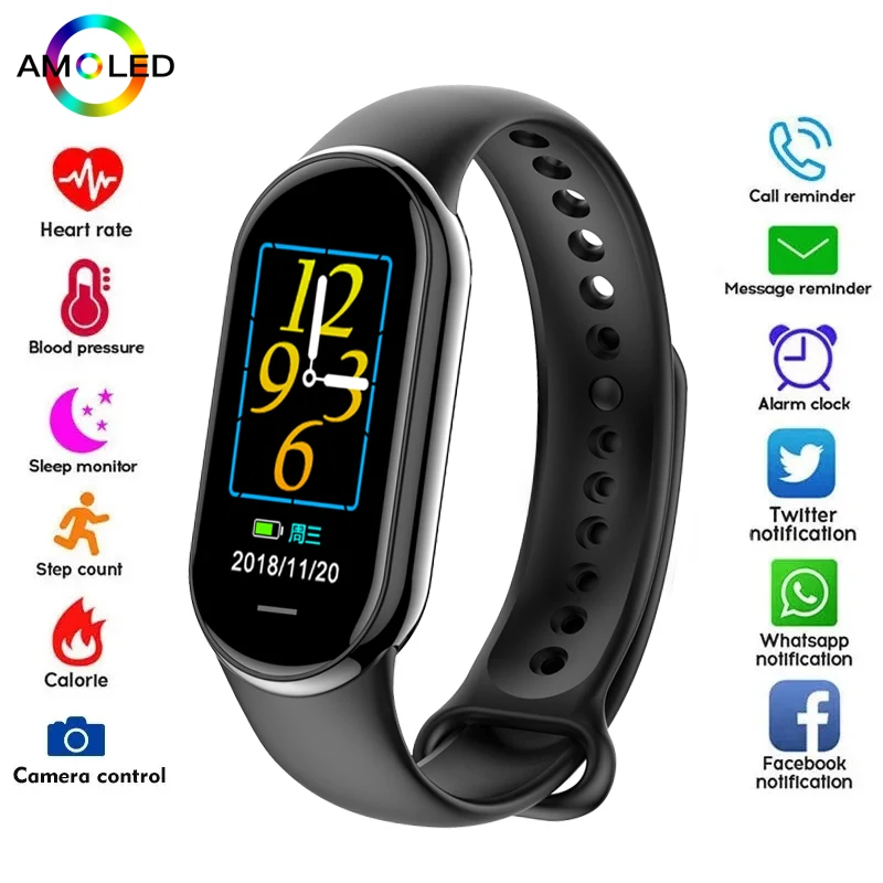새로운 오리지널 소형 M8 밴드 스마트 남성 여성 스마 - Smartwatch Sports Watches For Women 리뷰 및 가격