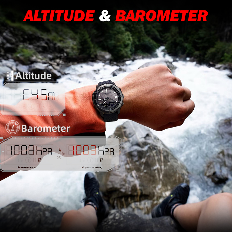 NORTH EDGE THARSIS 남성용 탄소 섬유 디 - Altimeter Compass Watch 리뷰 및 가격