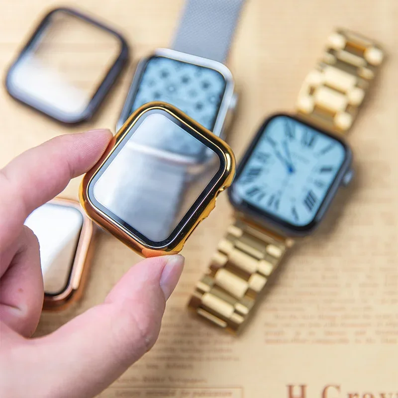 유리 + 케이스 Apple Watch 밴드 44mm 4 - Smartwatch Watches For Girls 리뷰 및 가격