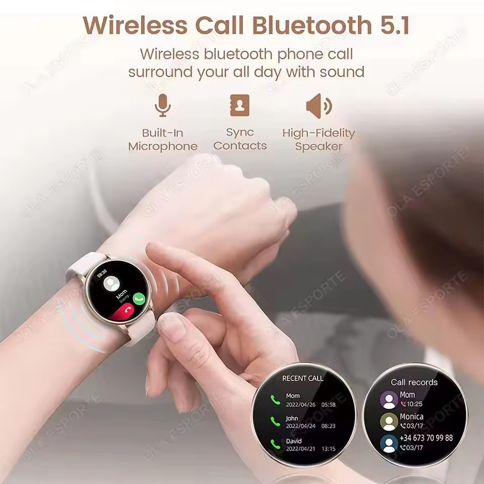 스마트 워치 1.77인치 HD AMOLED 스크린 블루 - Smartwatch Health Watches For Women 리뷰 및 가격