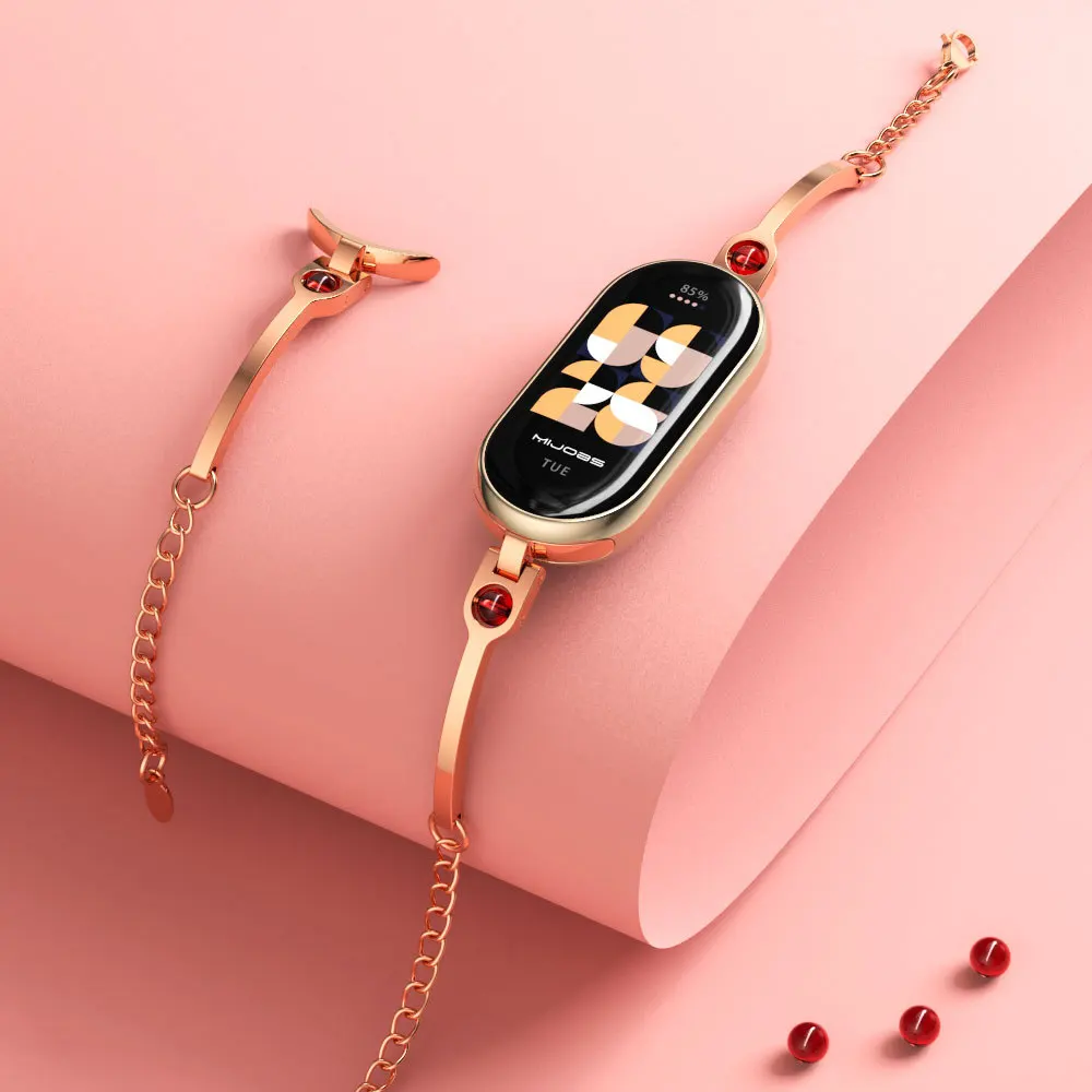 Xiaomi Mi Band 8용 스테인레스 스틸 교체  - Smartwatch Watches For Girls 리뷰 및 가격
