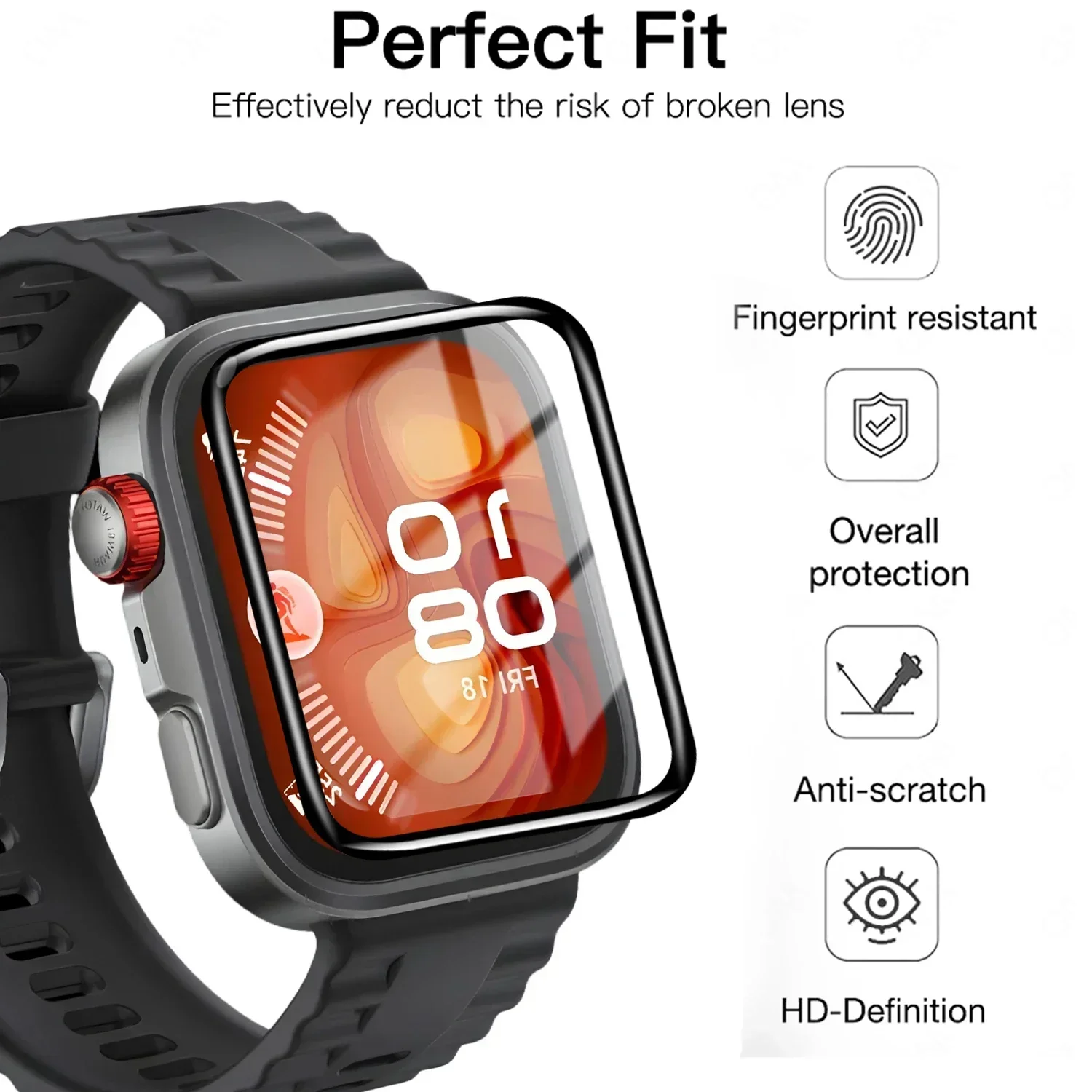 화웨이 워치핏 3, 4 프로 스마트워치용 강화유리 필름 - Smartwatch Watch Huawei 리뷰 및 가격