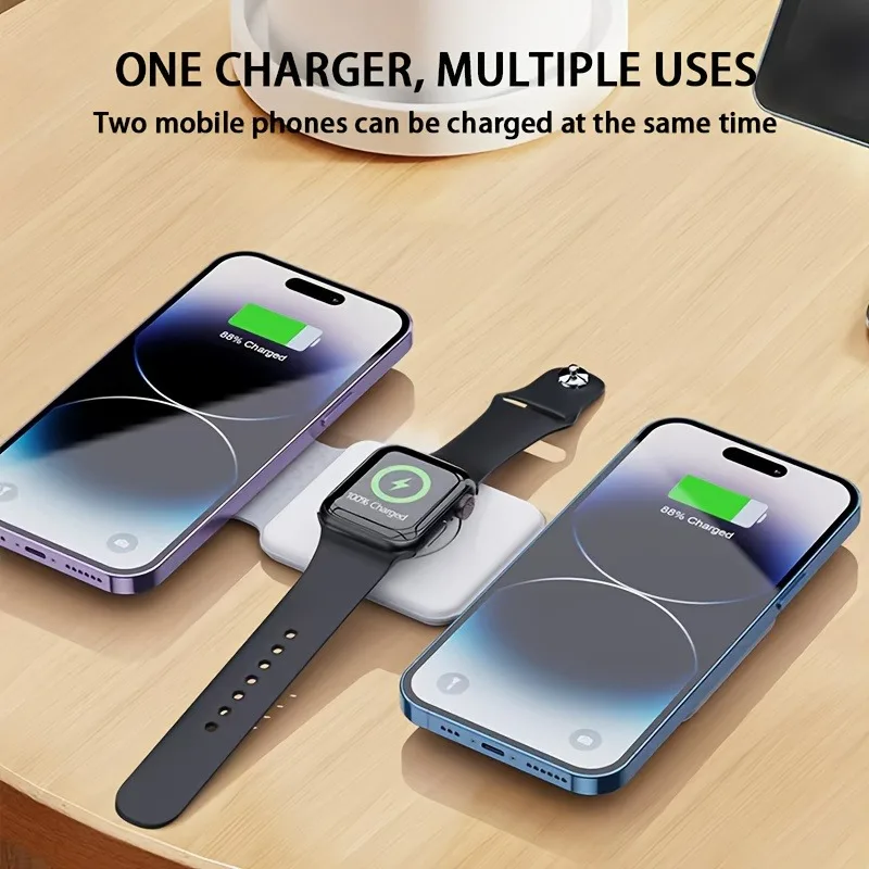3 in 1 휴대용 마그네틱 무선 충전기 고속 충전 도 - Watches Smartwatch Samsung 리뷰 및 가격