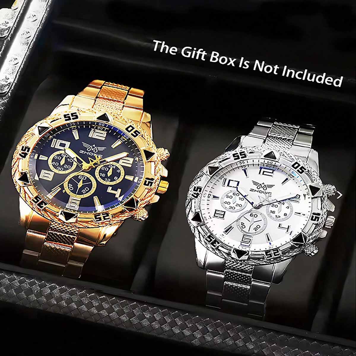 2개/세트 남성 비즈니스 시계 패션 아랍어 다이얼 스틸 - Smartwatch Watches For Men Digital 리뷰 및 가격